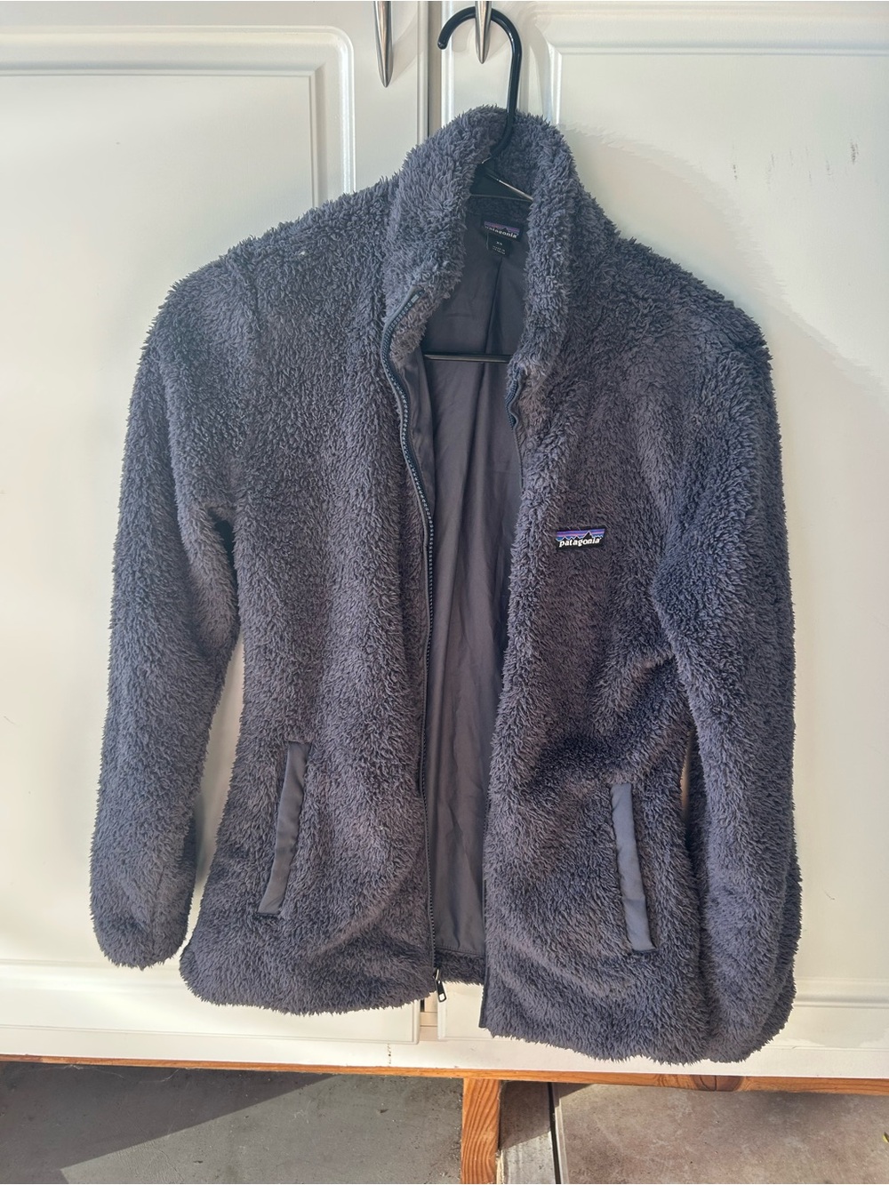 Patagonia Women's Plush Fleece Teddy Jacket - Charcoal